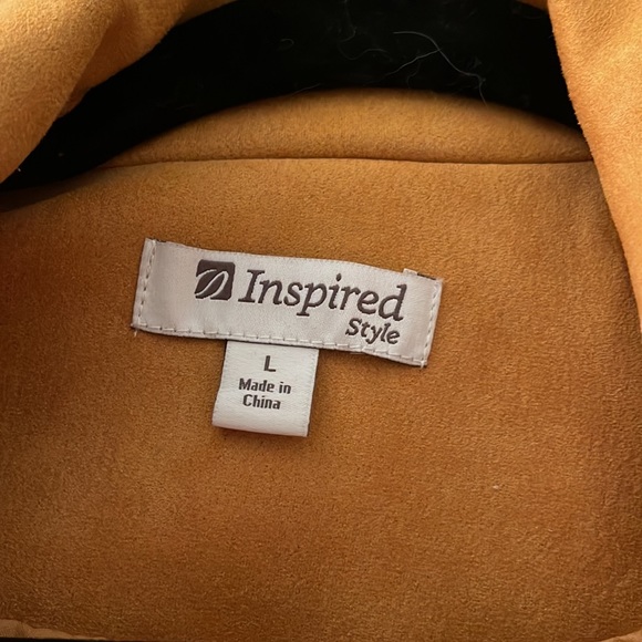 NWOT Faux Suede Jacket - Picture 6 of 7